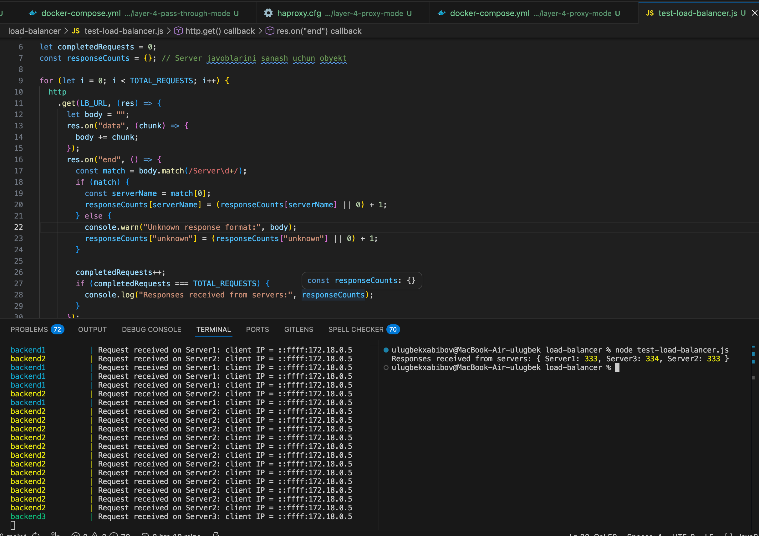 layer 4 proxy mode