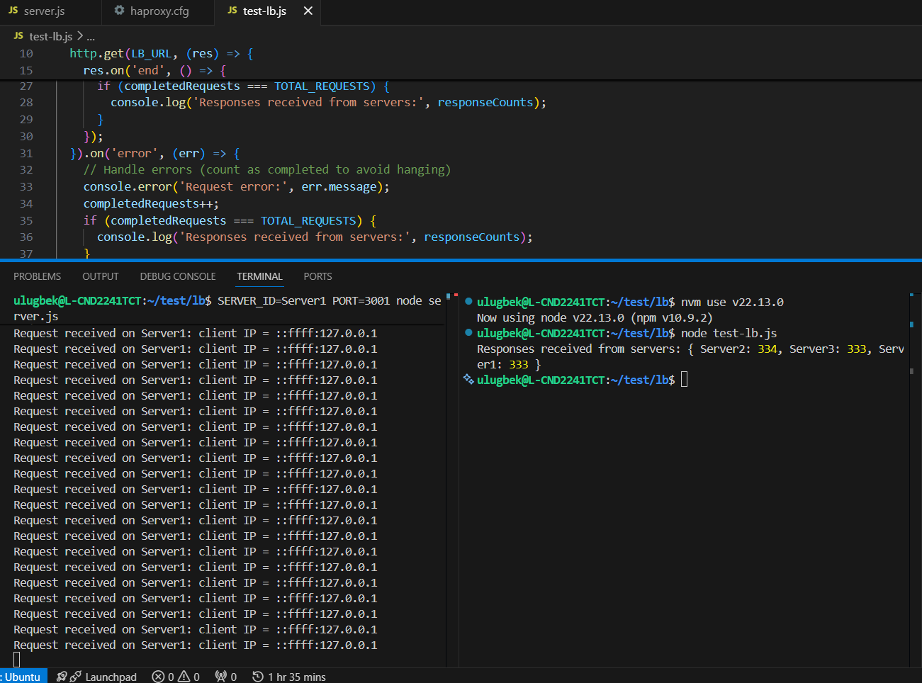 test script