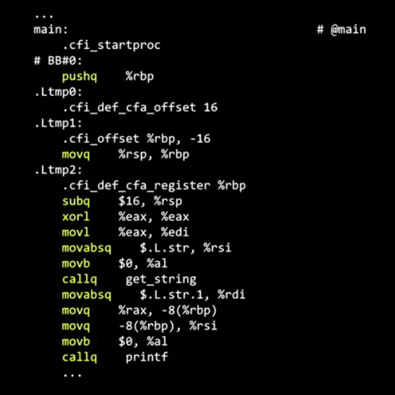 Assemble code