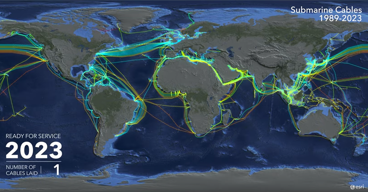 world cabel map